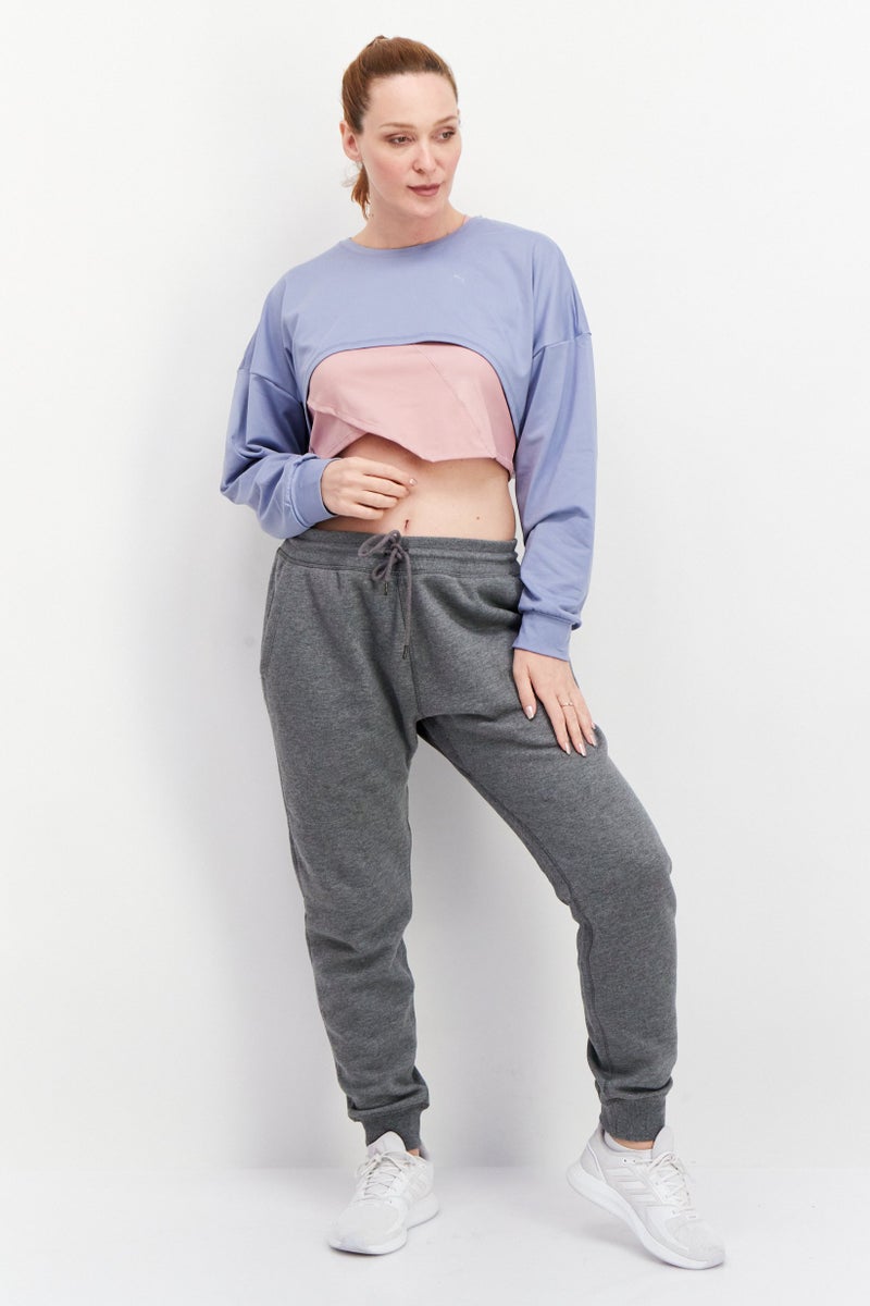 PUMA بلوزة تدريب بأكمام طويلة للنساء، لافندر - Image 4